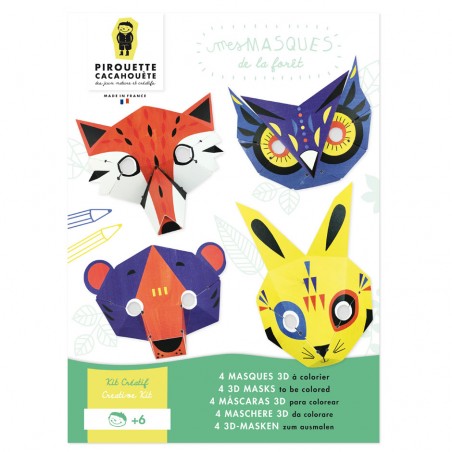 kit créatif masques animaux de la forêt
