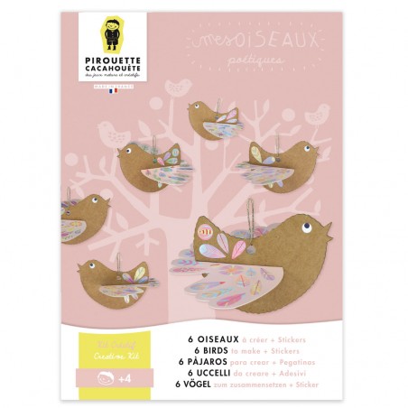 Cartes d'invitation anniversaire Made in France Oiseau - Pirouette  Cacahouète
