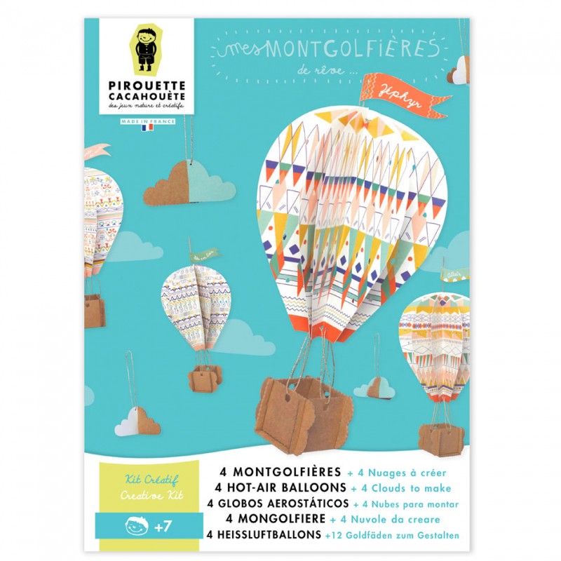 mobile hot-air balloons paper