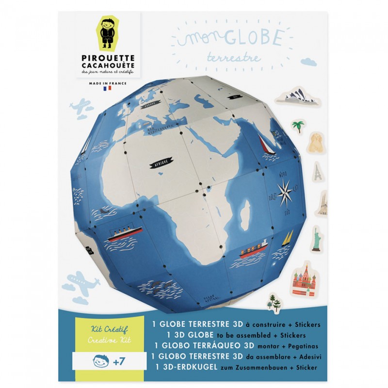 Sticker Globe, terrestre,terre,planète,planisphère, bleu, monde