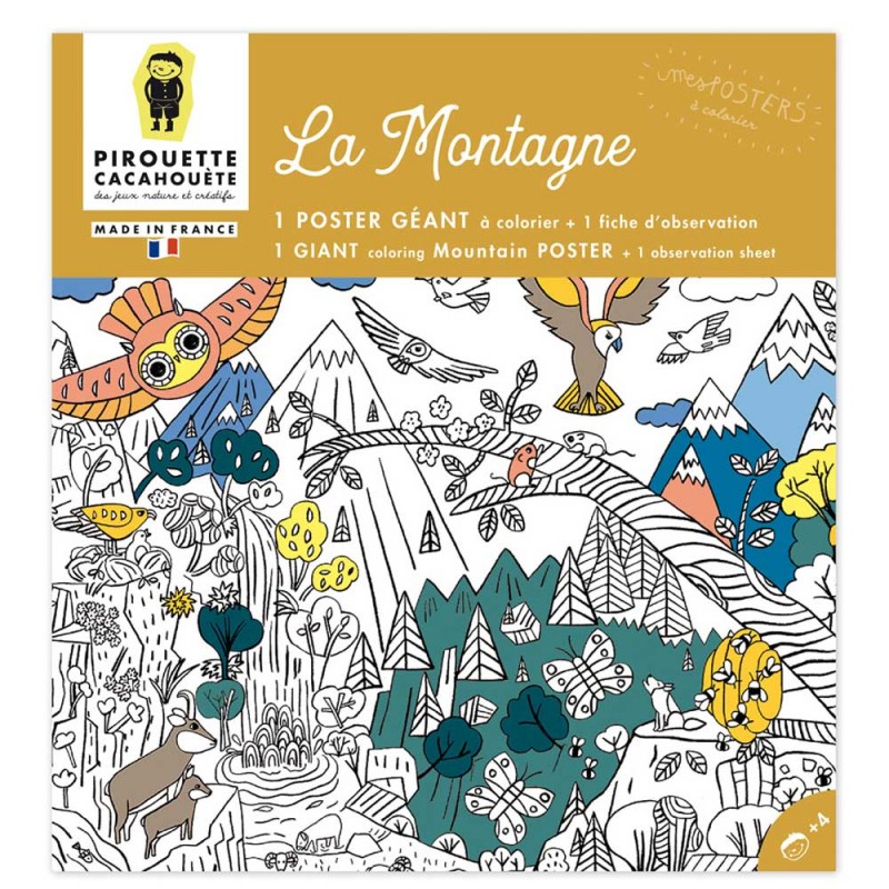 Poster à colorier montagne Poster à colorier montagne