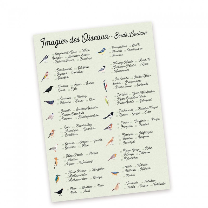 Memory Bird Memory game the Bird and its Feather made in France