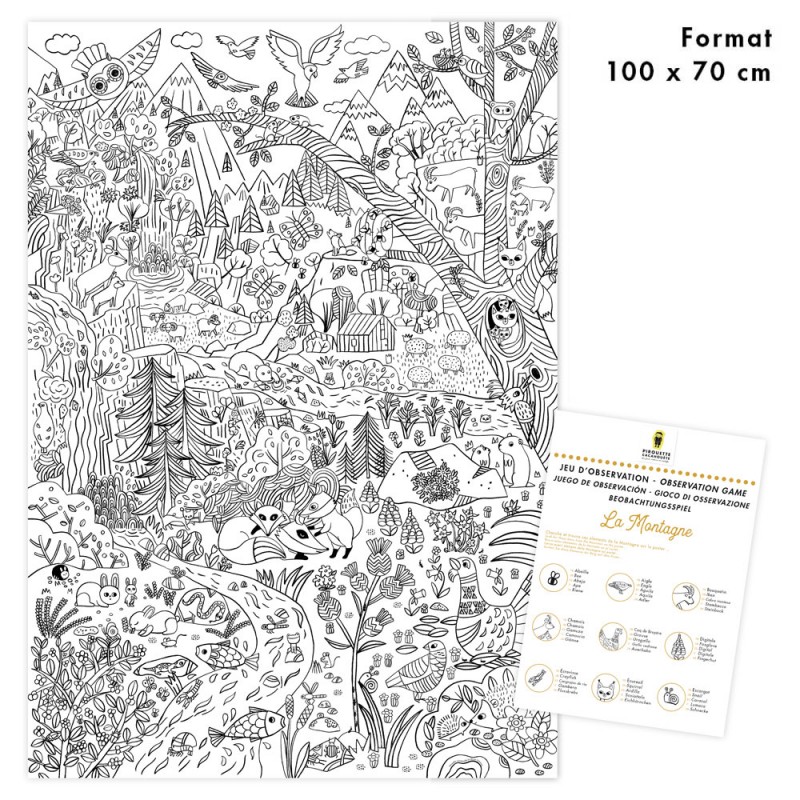 Inspirations : posters à colorier de ZNU - Grand Format - Livre