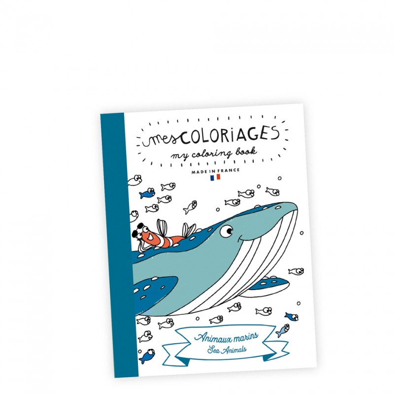 carnet de coloriage animaux marins