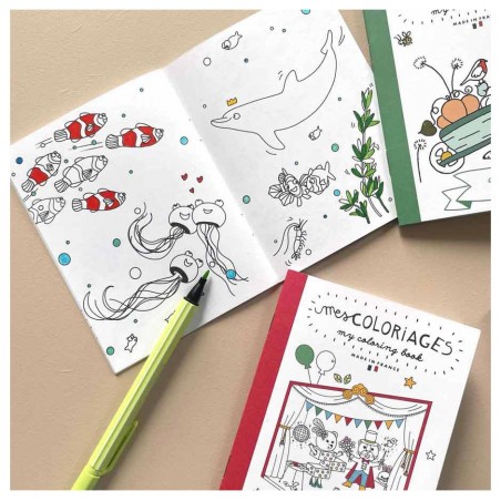 carnet de coloriage océan