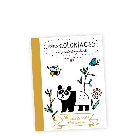 carnet de coloriage animaux du monde