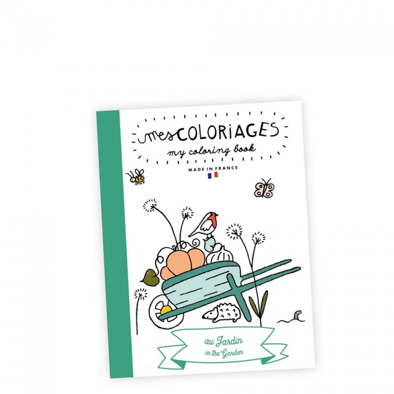 carnet de coloriage du jardin