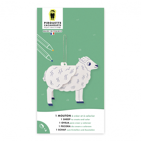 kit creatif enfant mouton à colorier