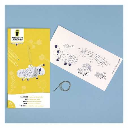 diy bee for kids to assemble and color