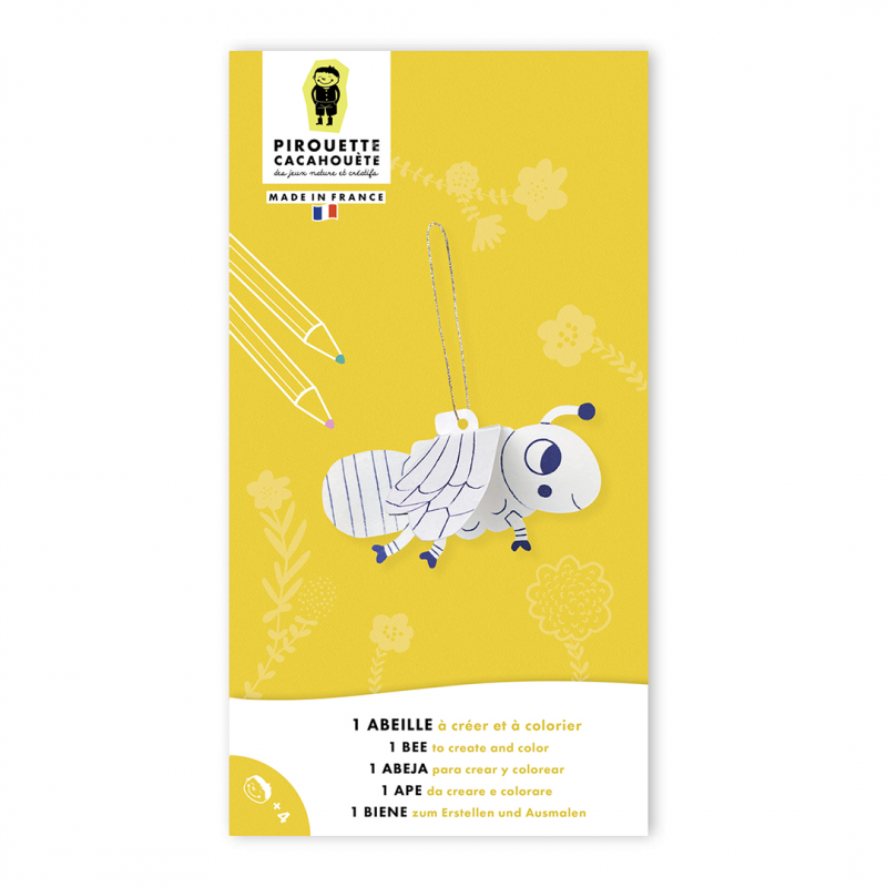 kit creatif enfant abeille à colorier
