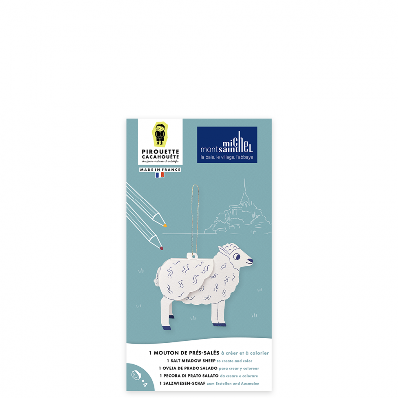 activite manuelle mouton en papier 3d