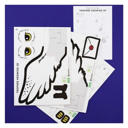 trophee 3d hedwige carton fabrique en france
