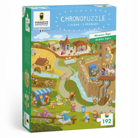 chronopuzzle middle ages box educational puzzle kids age 6