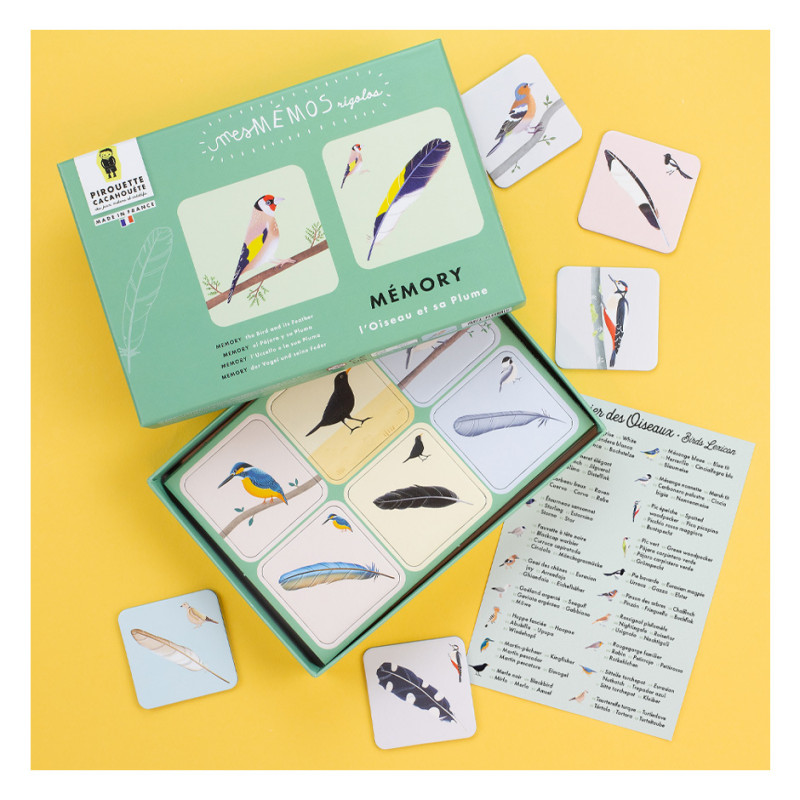 Jeu de mémoire sur les oiseaux