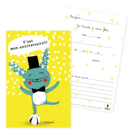 cartes invitation anniversaire fete party