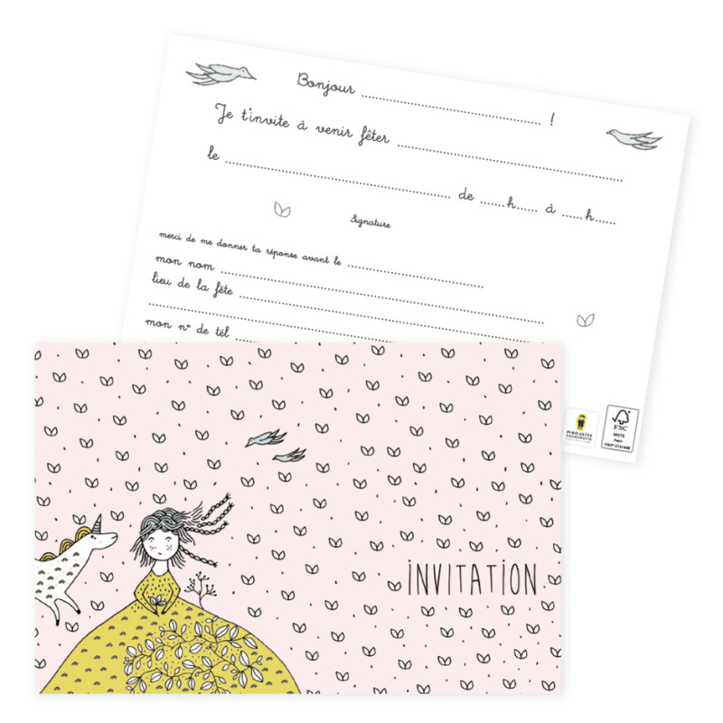 cartes invitation anniversaire fete party
