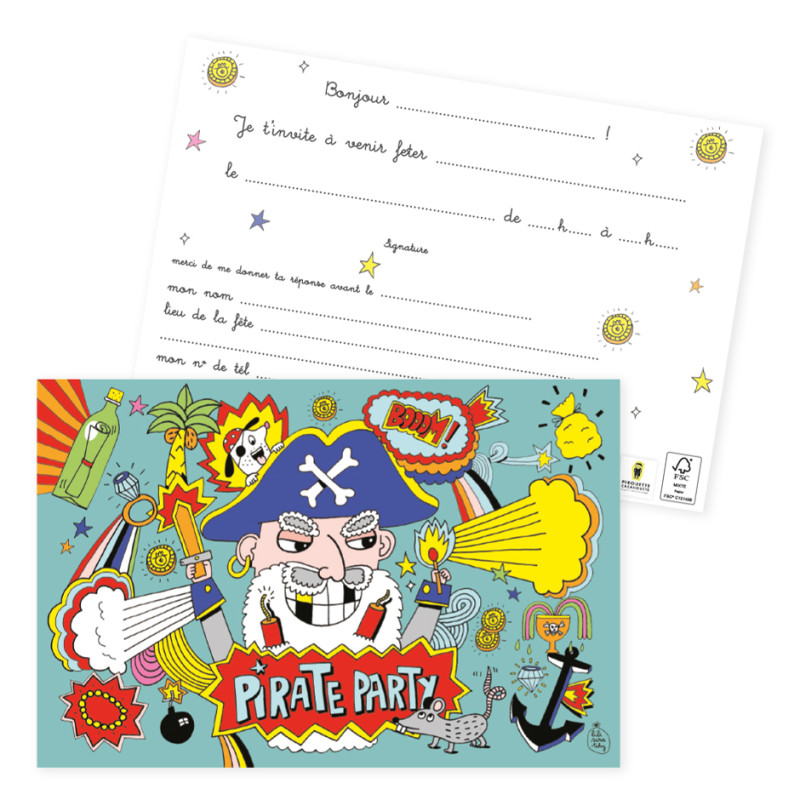 cartes invitation anniversaire fete party