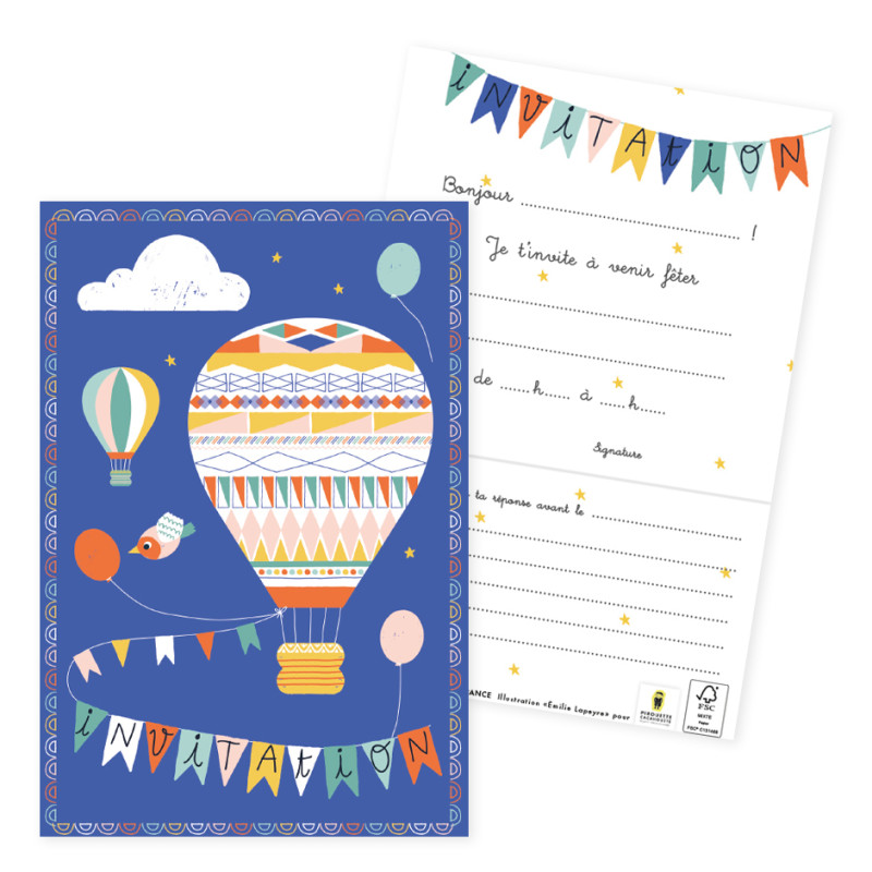 cartes invitation anniversaire fete party