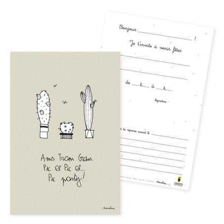 cartes invitation anniversaire fete party