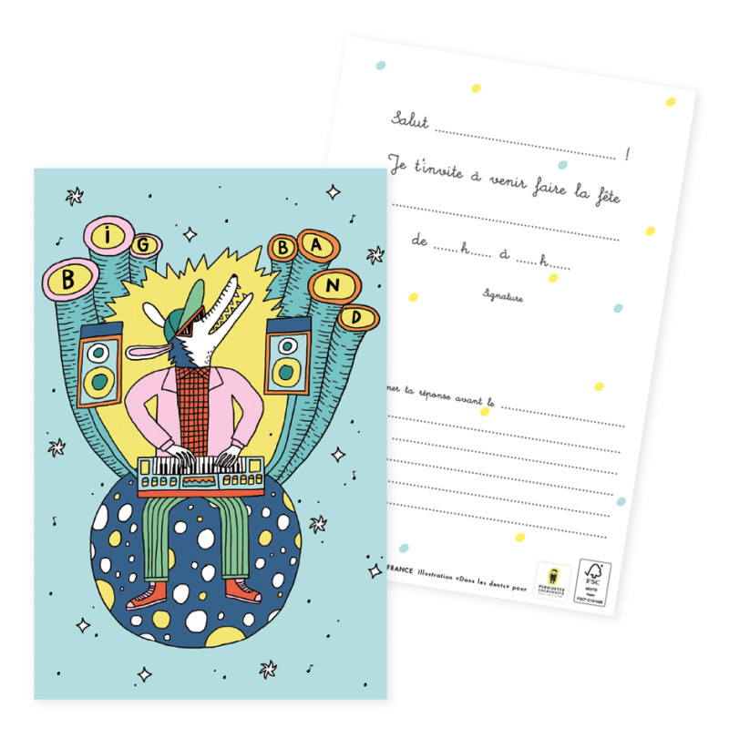 cartes invitation anniversaire fete party