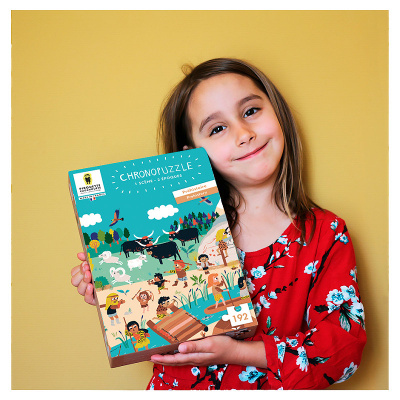 chronopuzzle prehistoire puzzle jeu enfant fabrication francaise