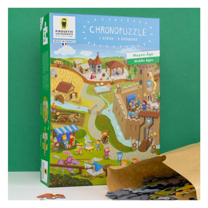 puzzle moyen-age chevalier princesse