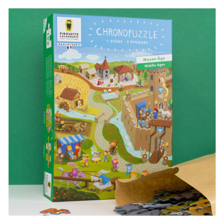 puzzle moyen-age chevalier princesse