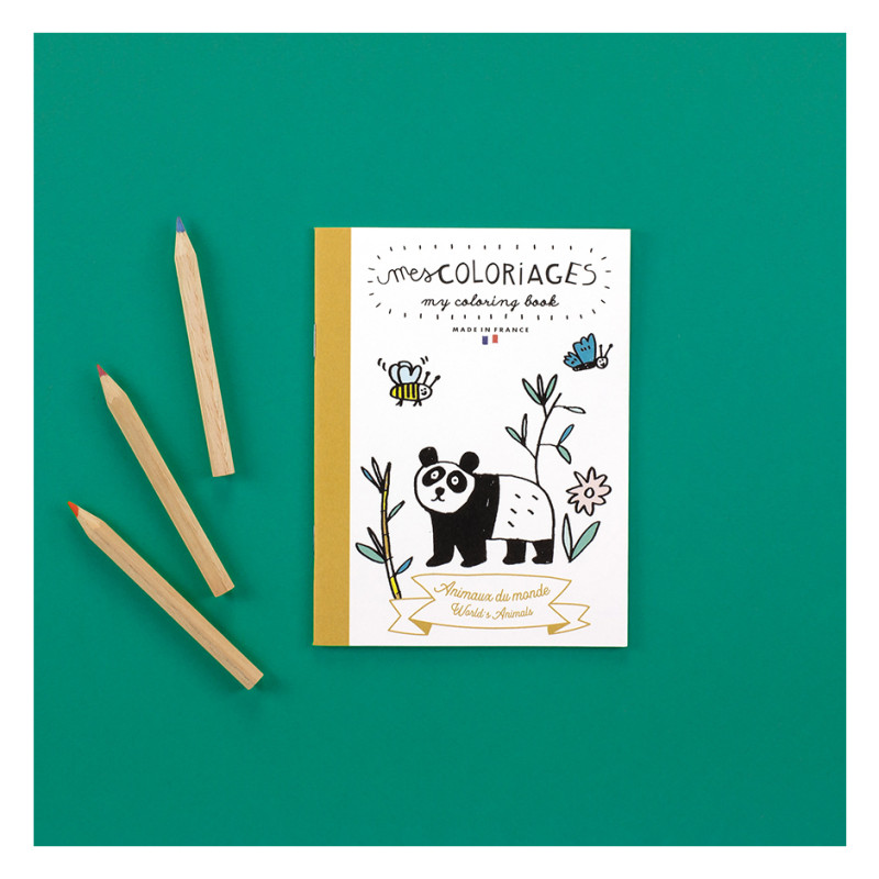 carnet de coloriage animaux du monde