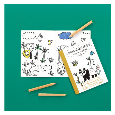 carnet de coloriage animaux du monde