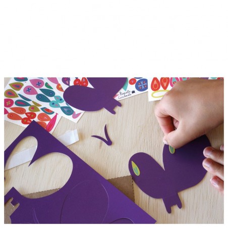 atelier créatif papillons stickers