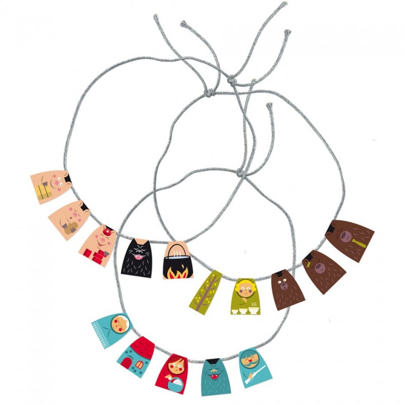 Paper necklaces for children stories tales