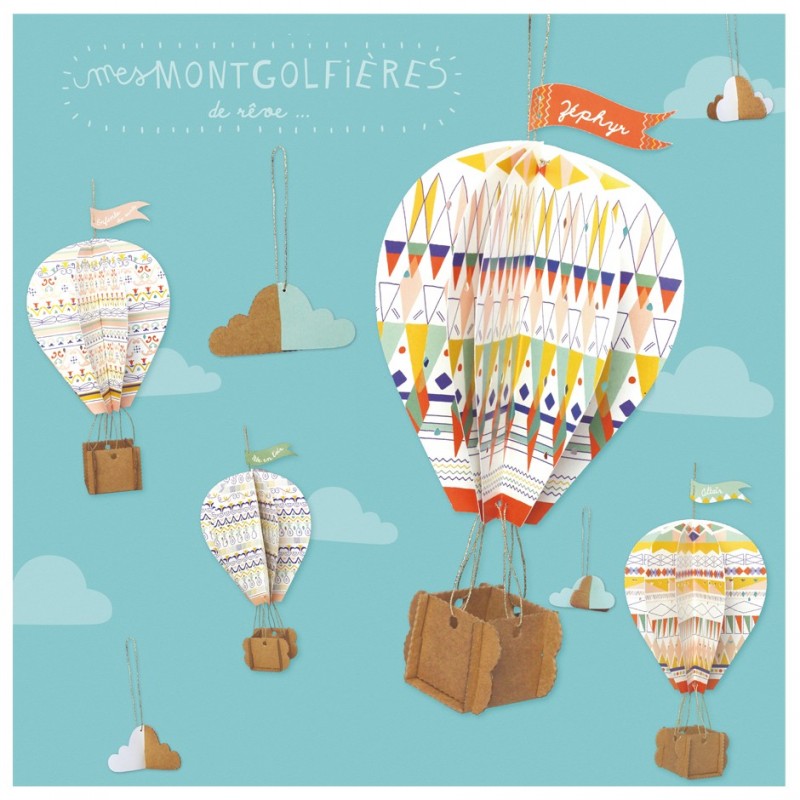 Creative workshop hot-air balloons cardboard Creative workshop hot-air balloons cardboard