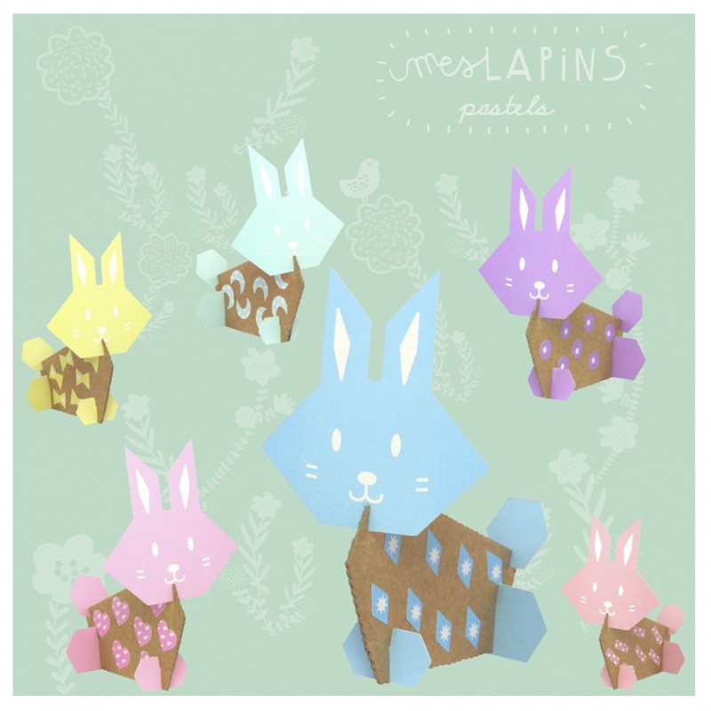 Creative workshop cardboard rabbits Creative workshop cardboard rabbits