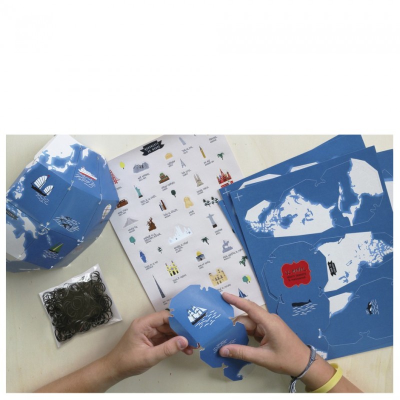 atelier créatif globe stickers