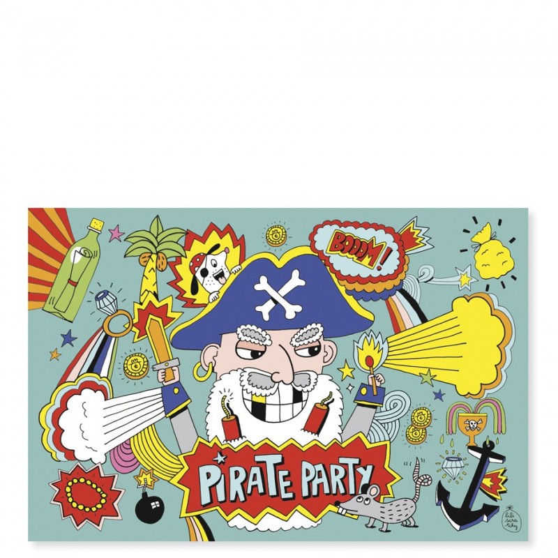 carte anniversaire pirate