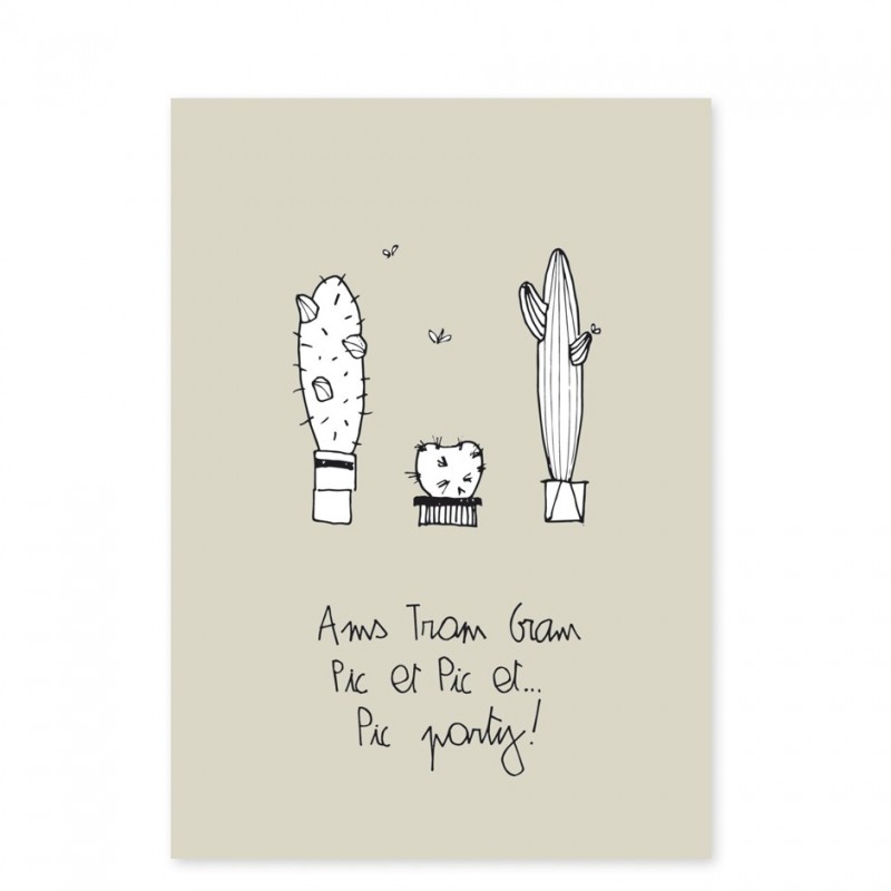 cartes invitation cactus