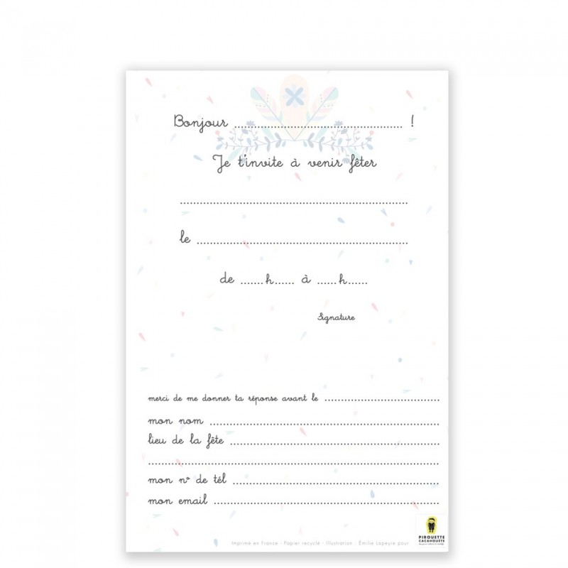 cartes d'invitation oiseaux