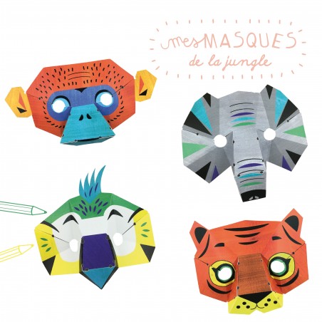 atelier papier masques de la jungle