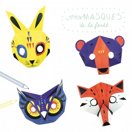 atelier papier masques de la foret