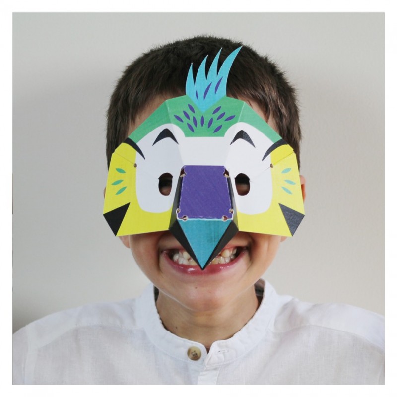 costume parrot mask