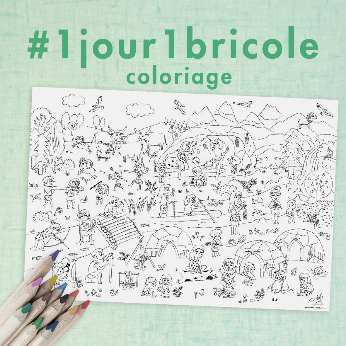 Prehistoric colouring