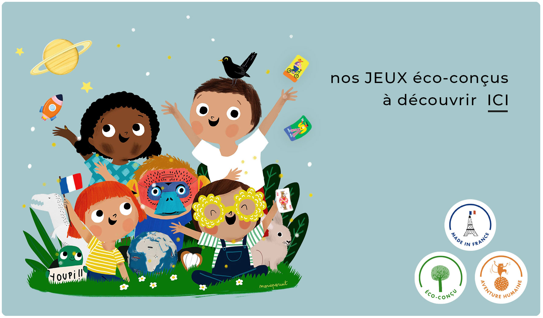 Pirouette cacahouète jeux jouets éco-conçus et fabriqués en France